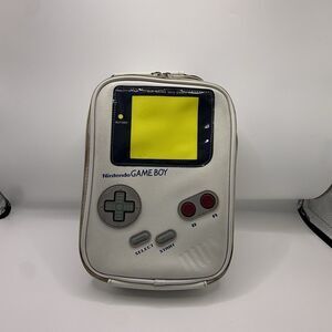 Nintendo Game Boy White Tote Bag Small Lunch Cooler Vintage Retro Console Design